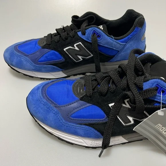 New Balance 990v2 Royal Blue Black Size 8 Men’s Blue Black Sneakers M990PL2